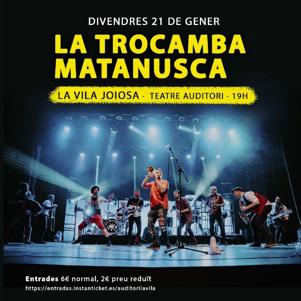 La fusión balcánica de La Trocamba Matanusca llega al Auditori Teatre de la Vila Joiosa